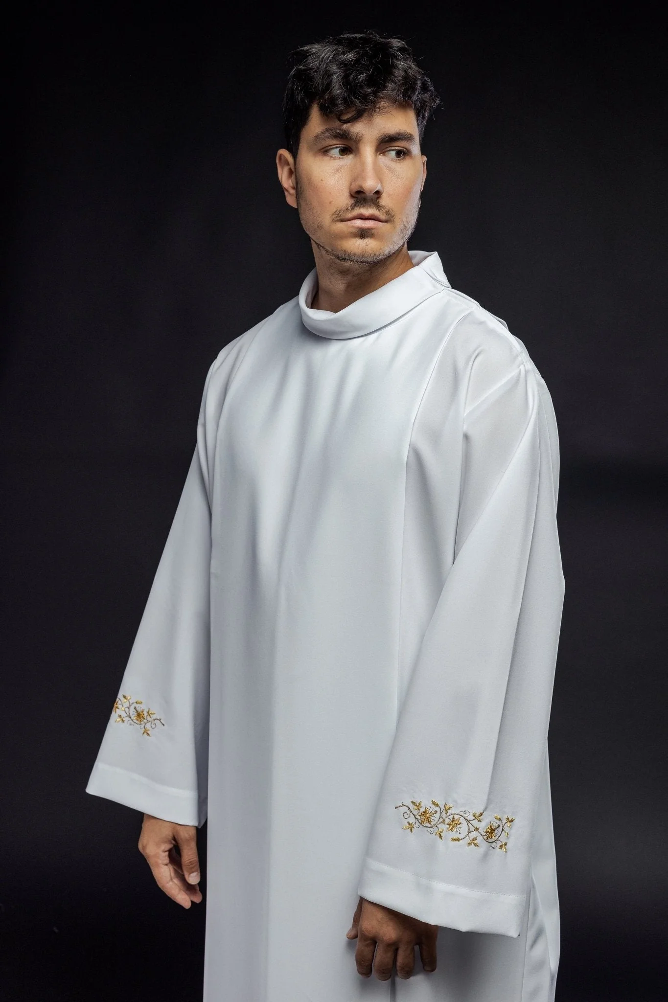 Clergy Alb with neck collar - Image 4
