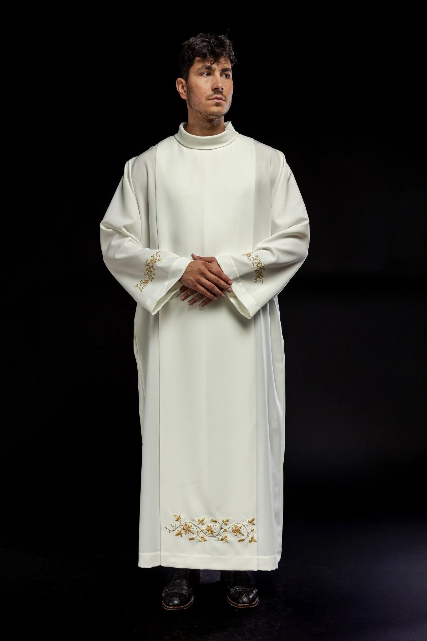 Clergy Alb with neck collar - Image 6