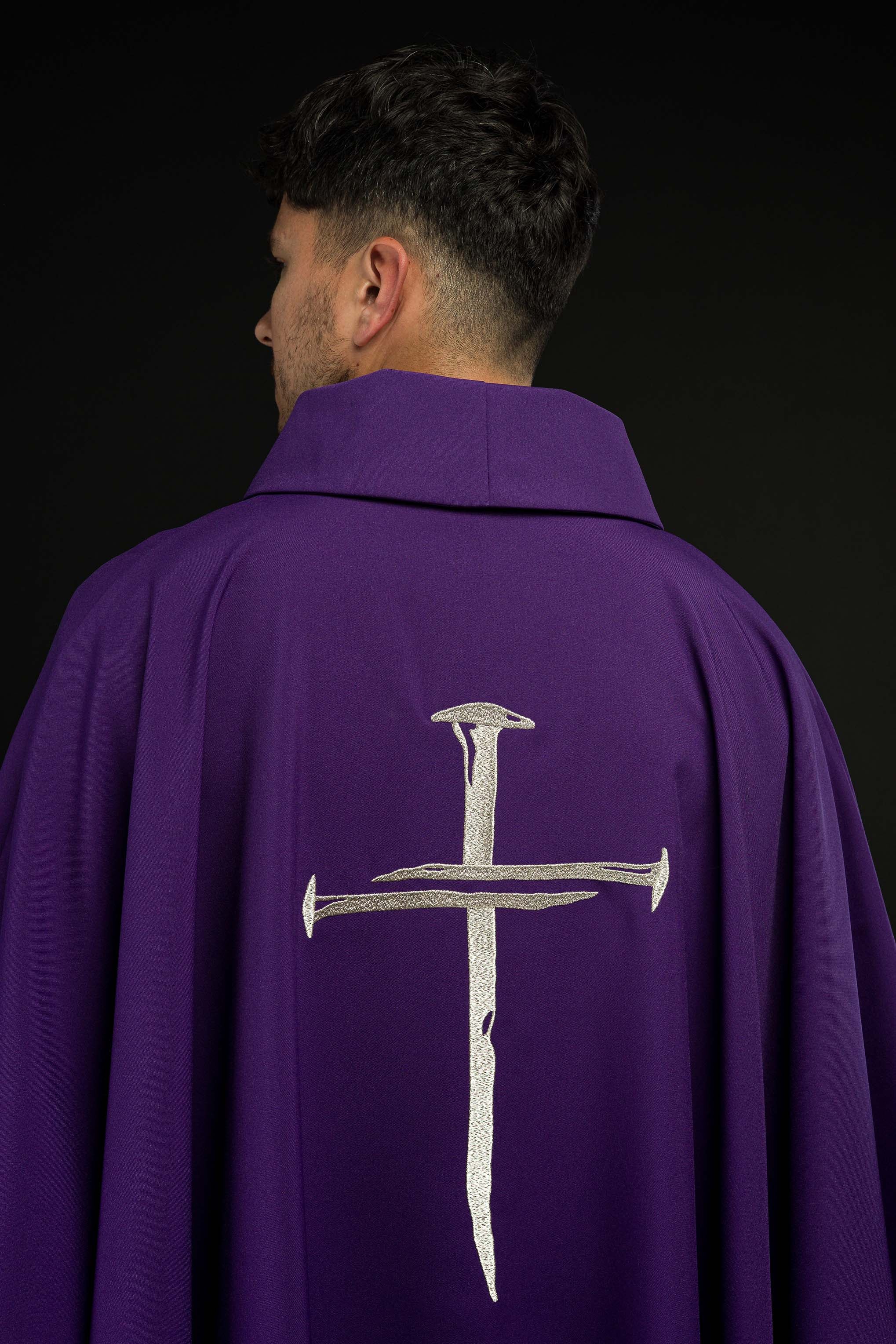 Purple Chasuble with a Cross - Image 7