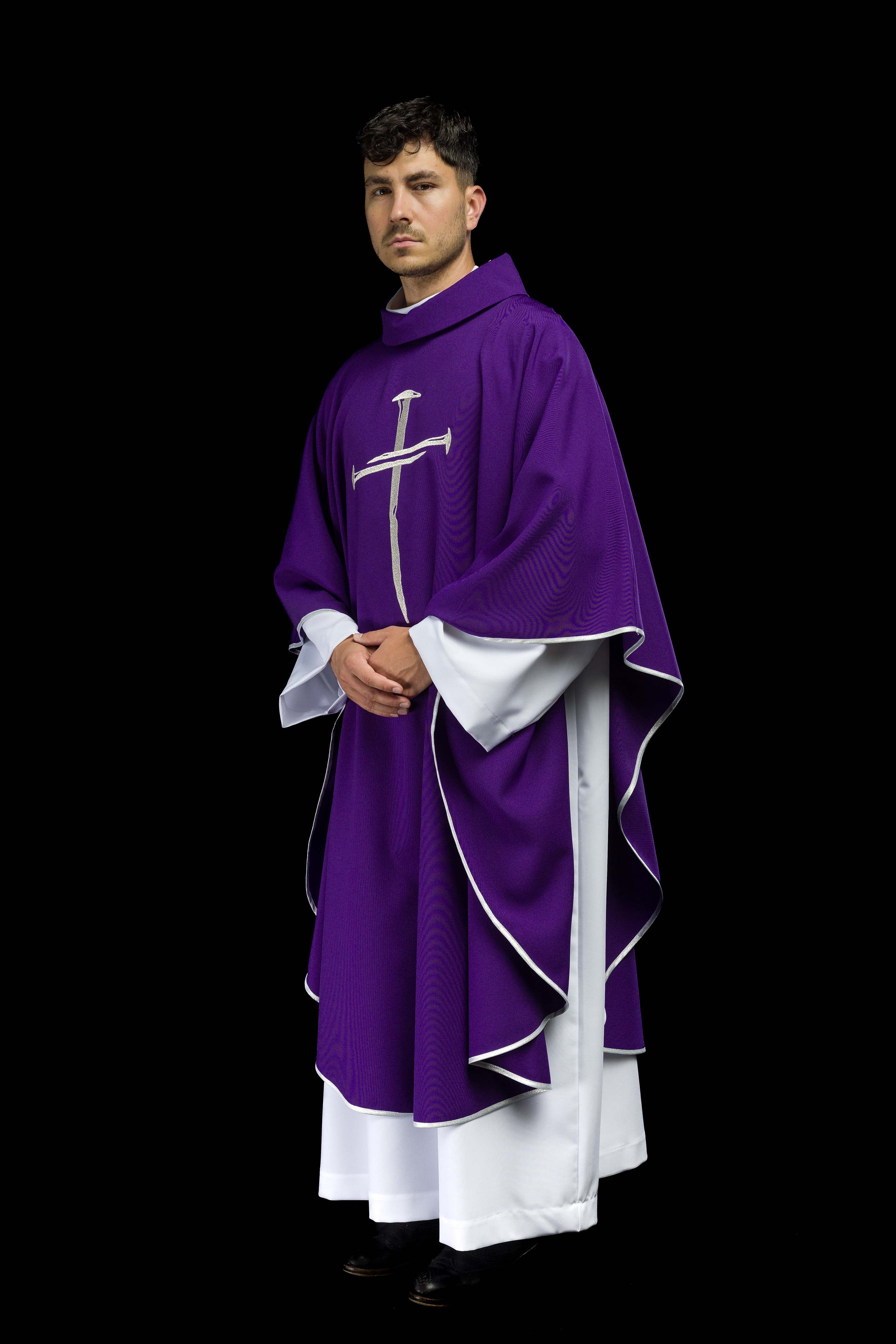 Purple Chasuble with a Cross - Image 9