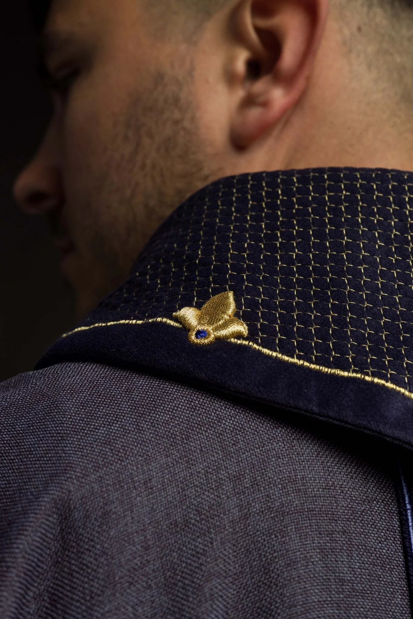 Purple Chasuble with Embroidered Cross Symbol - Image 5