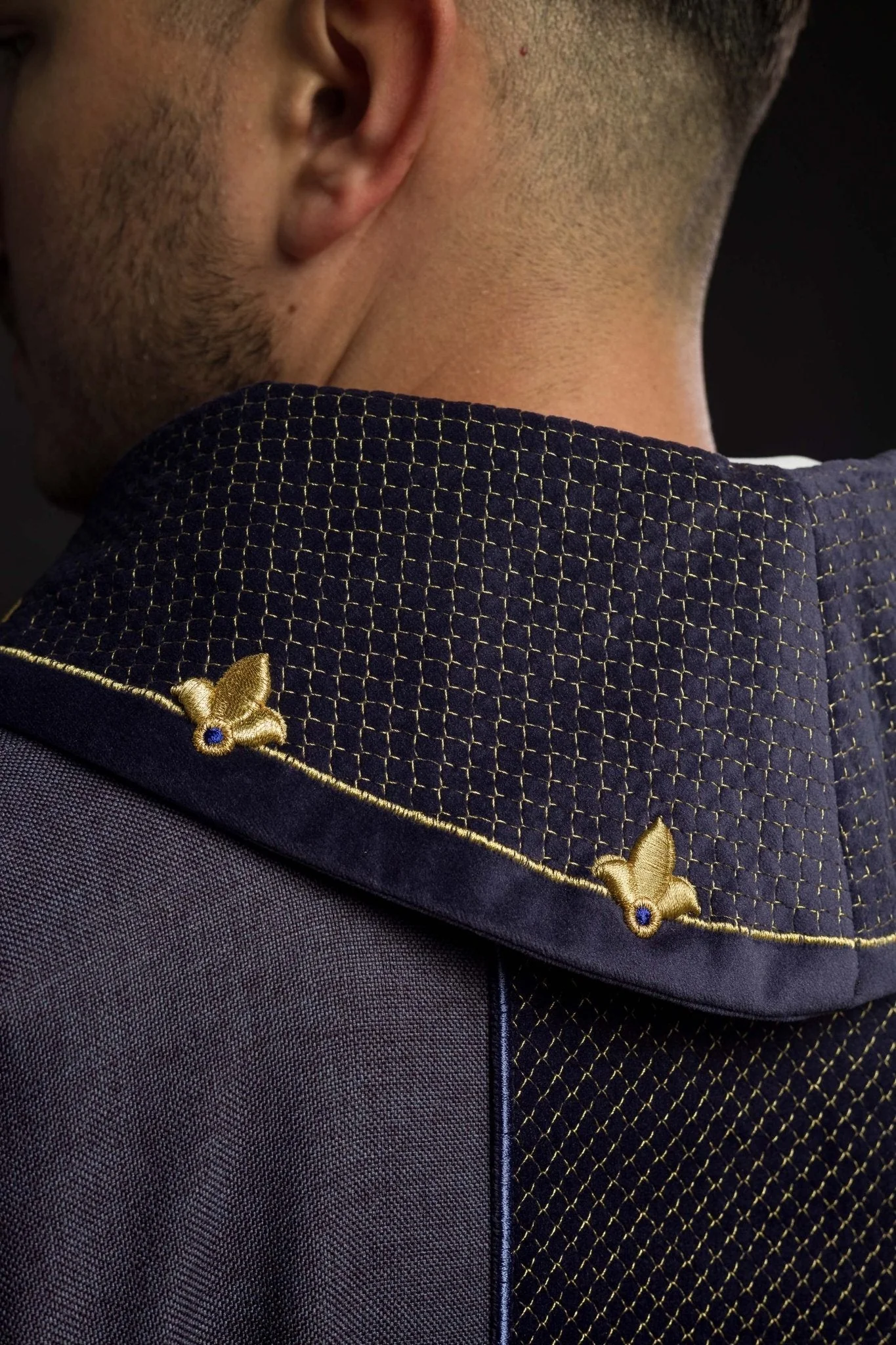 Purple Chasuble with Embroidered Cross Symbol - Image 6