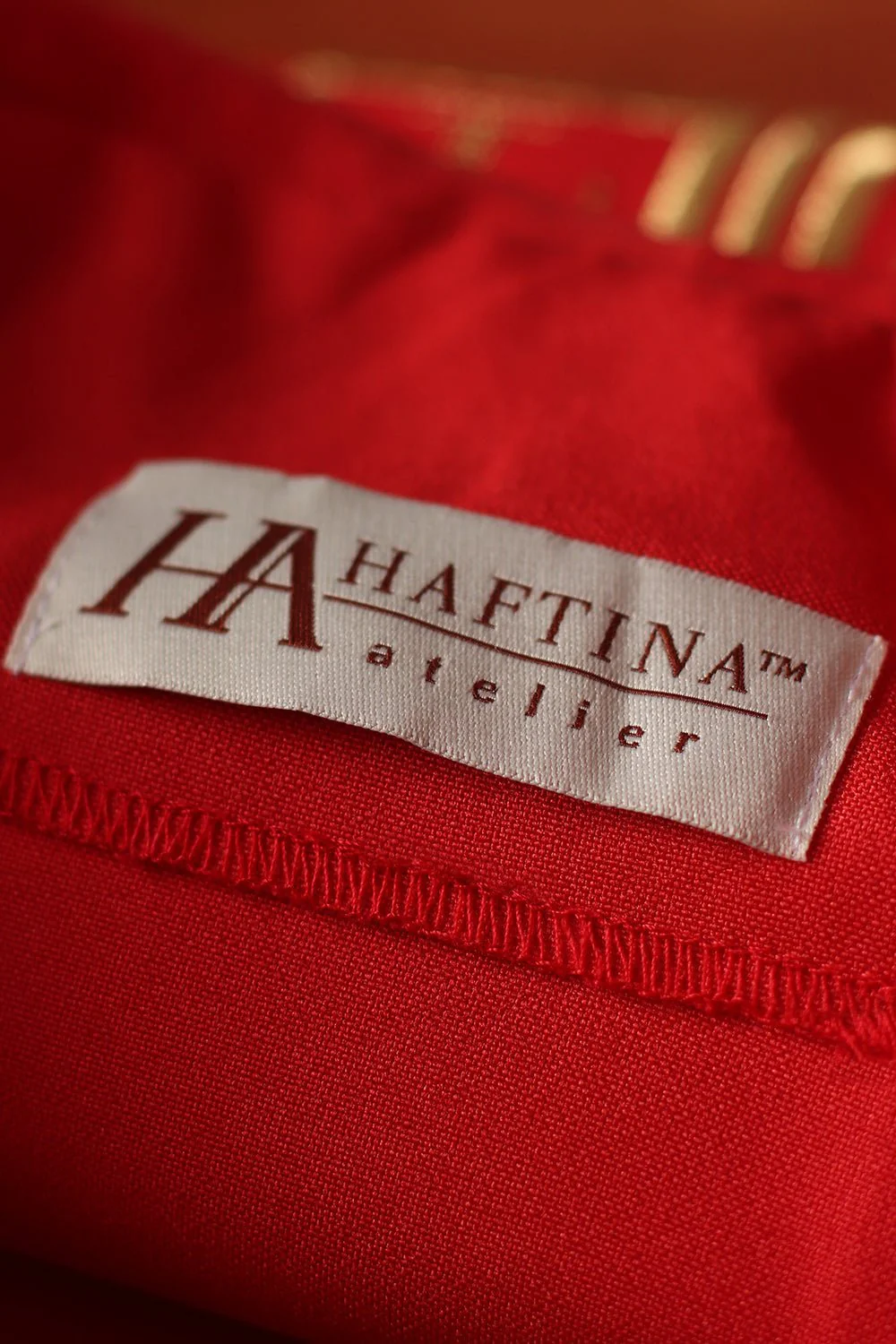 Red chasuble with classic gold JHS - Image 6