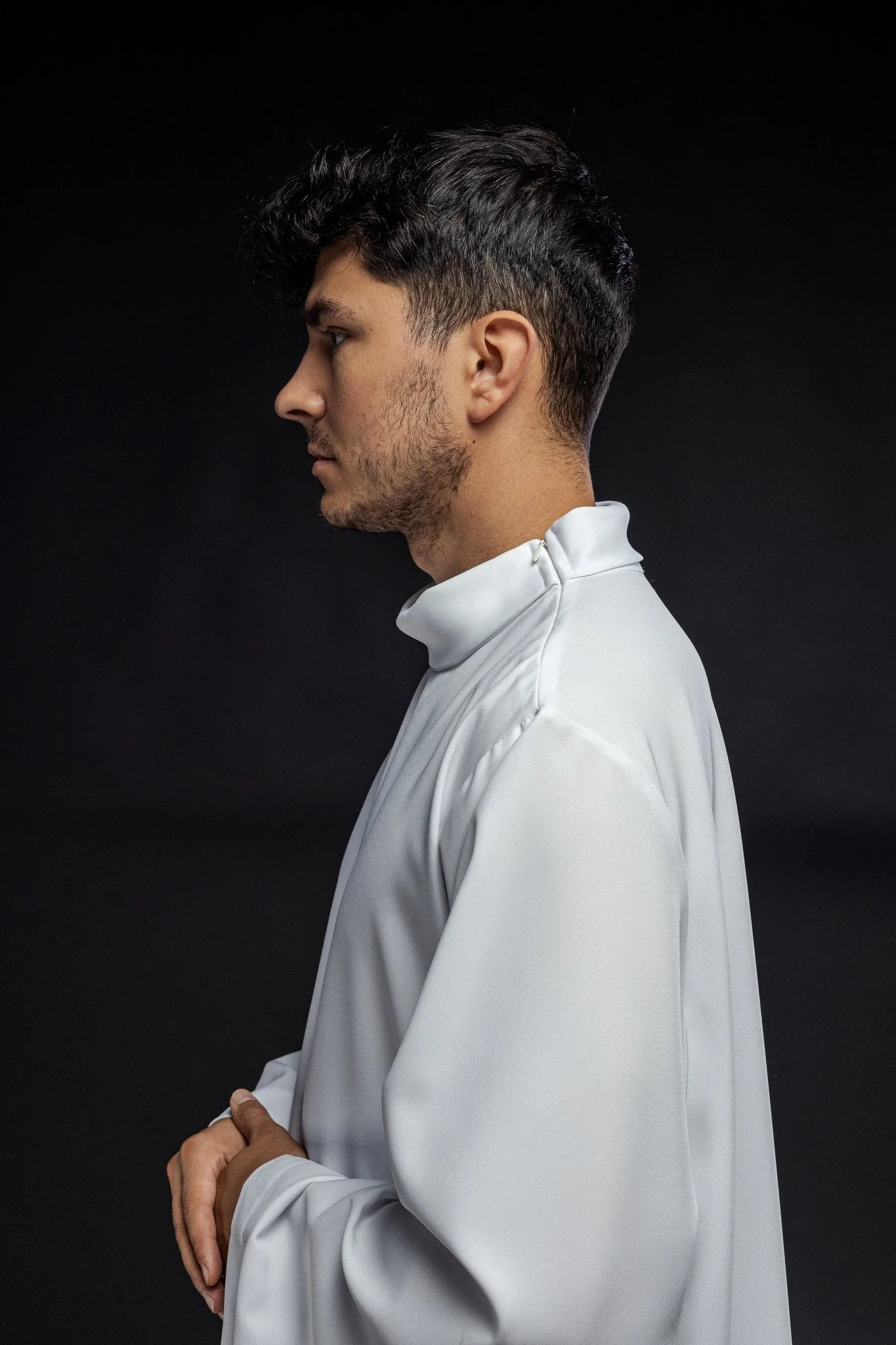 Simple plain alb white colored - Image 5