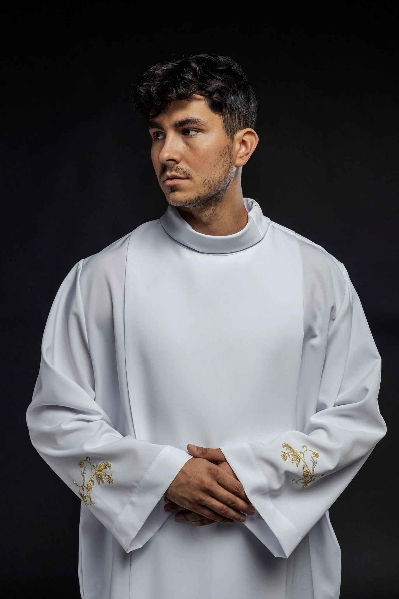 Smooth Priestly Alba with Collar - Image 5